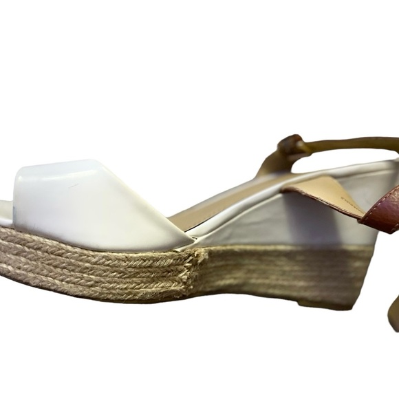 Lane Bryant WhitePatent Leather Platform Wedges - Picture 2 of 5